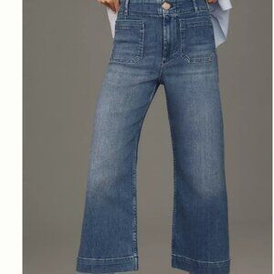 Maeve The Colette Crop High-Rise Wide-Leg Jeans by Maeve Size 27